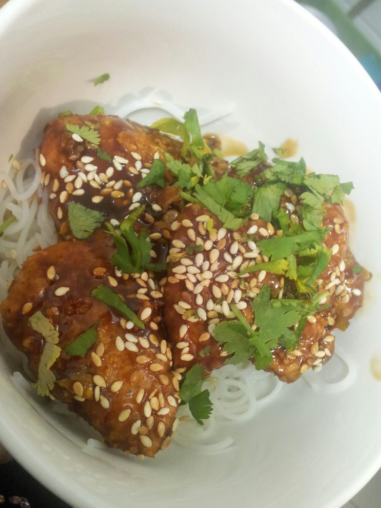 Oriental Oven-fried Chicken